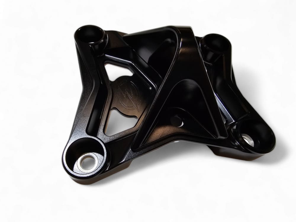 Elektric Offroad '17-'21 Can Am Maverick X3 Radius Rod Plate w/ Tow Hook - Black