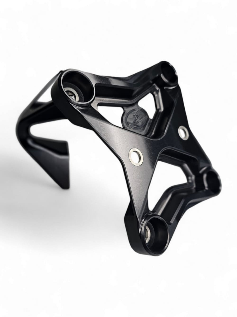 Elektric Offroad '17+ Can-Am Maverick X3 6 Bolt XL Radius Rod Plate w/ Tow Hook - Black