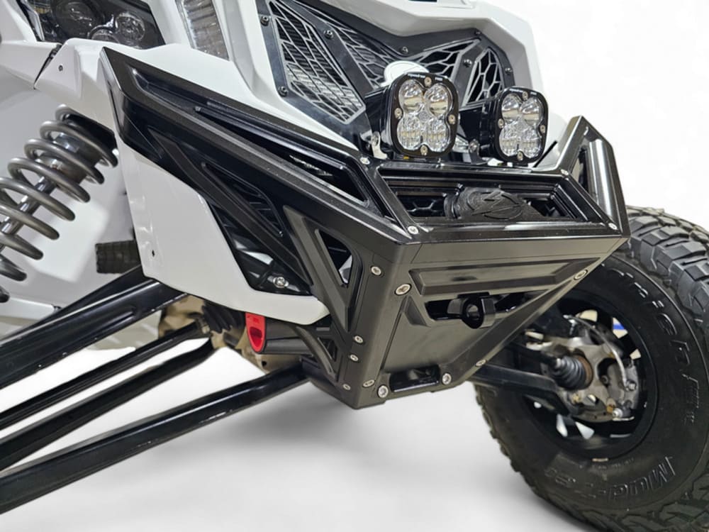 Elektric Offroad '17+ Can-Am Maverick X3 Machined Billet Front Winch Bumper - Black Anodize