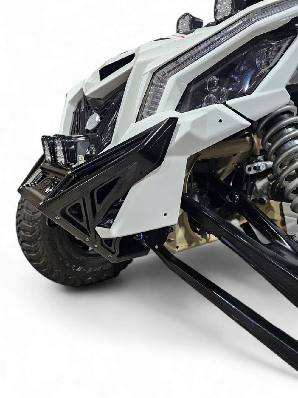 Elektric Offroad '17+ Can-Am Maverick X3 Machined Billet Front Winch Bumper - Black Anodize