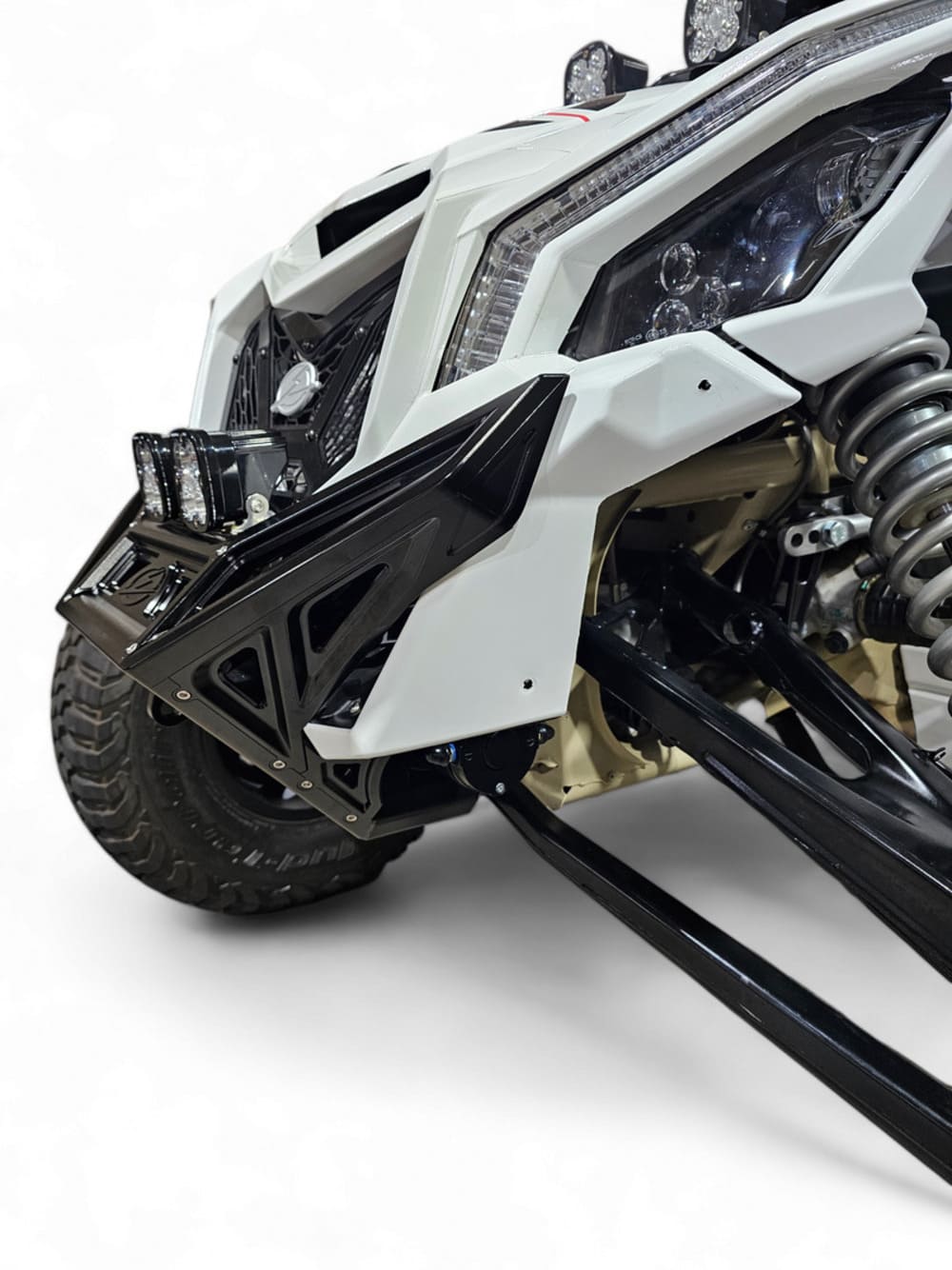 Elektric Offroad '17+ Can-Am Maverick X3 Machined Billet Front Winch Bumper - Black Anodize