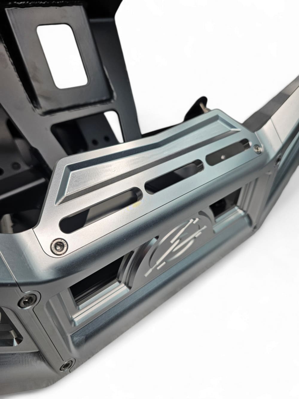 Elektric Offroad '17+ Can-Am Maverick X3 Machined Billet Front Winch Bumper - Clear Anodize