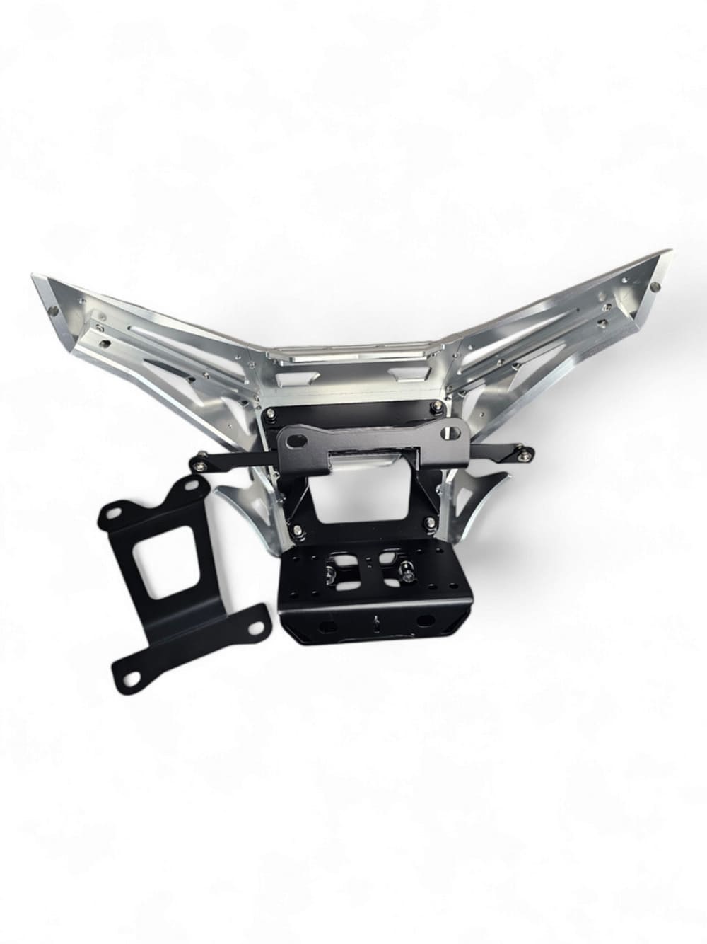 Elektric Offroad '17+ Can-Am Maverick X3 Machined Billet Front Winch Bumper - Clear Anodize