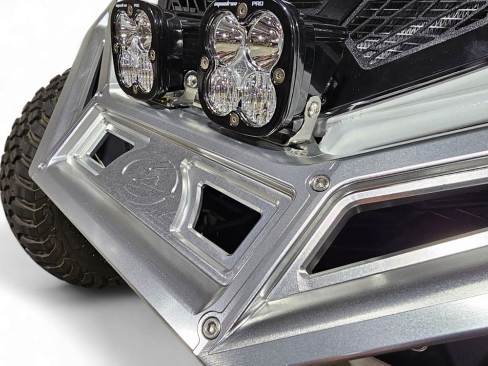 Elektric Offroad '17+ Can-Am Maverick X3 Machined Billet Front Winch Bumper - Clear Anodize