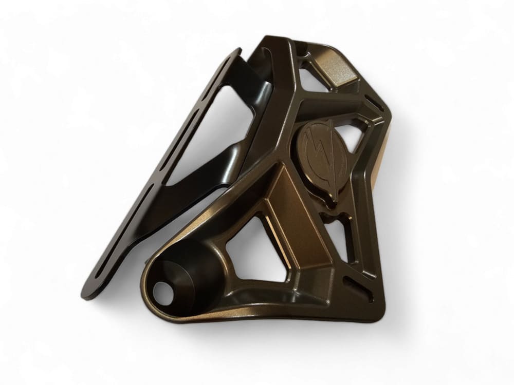 Elektric Offroad '17+ Can-Am Maverick X3 Upper Shock Mount Brace w/ Adjustable Light Mount Bracket - Gun Metal