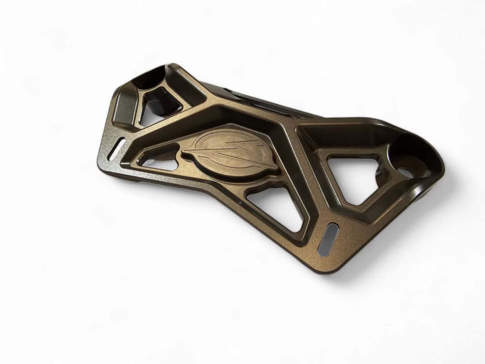 Elektric Offroad '17+ Can-Am Maverick X3 Upper Shock Mount Brace w/ Adjustable Light Mount Bracket - Gun Metal