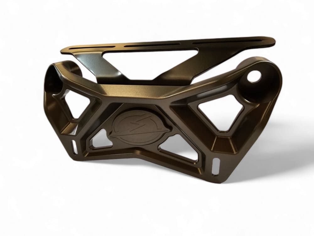 Elektric Offroad '17+ Can-Am Maverick X3 Upper Shock Mount Brace w/ Adjustable Light Mount Bracket - Gun Metal