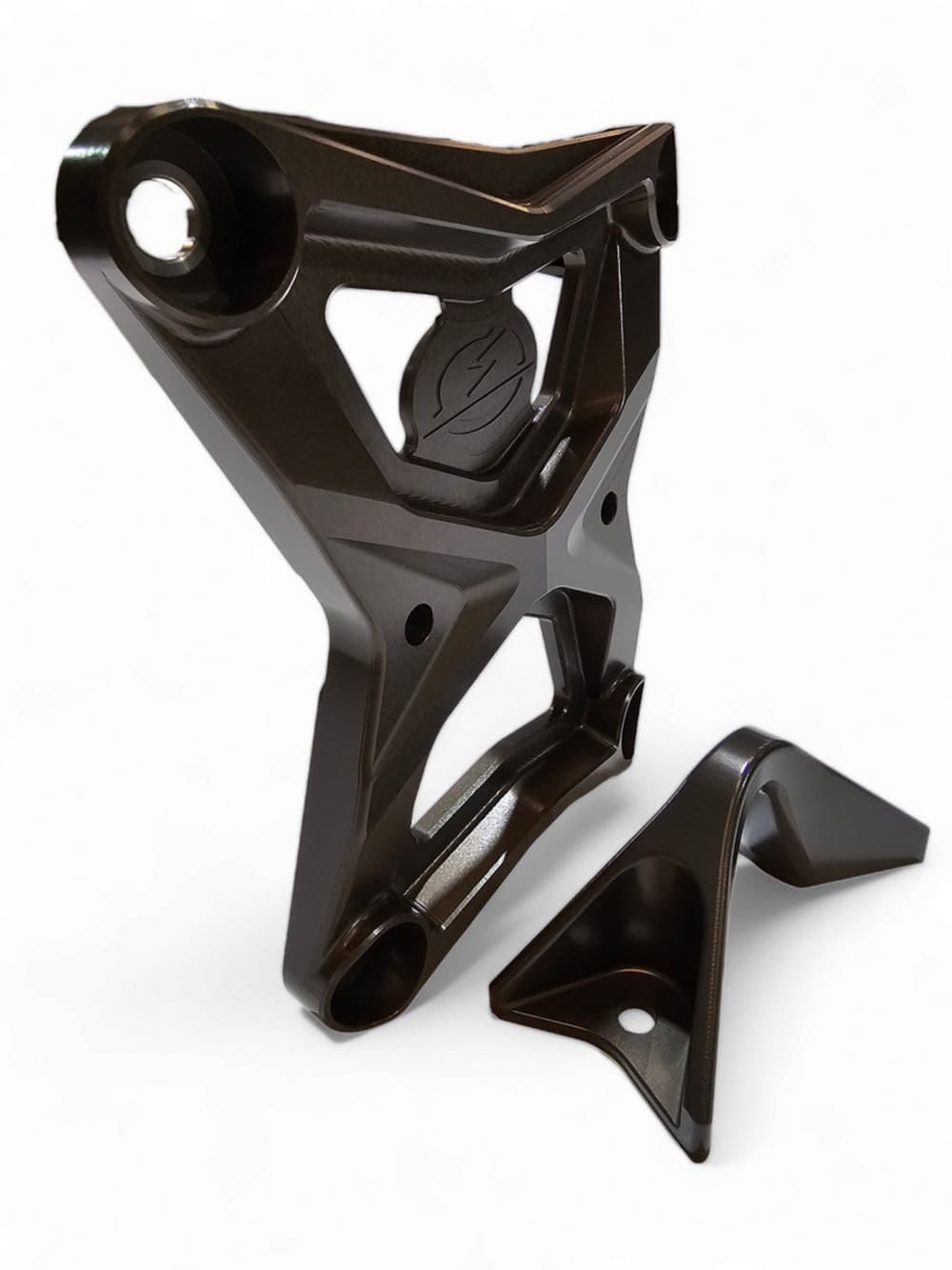Elektric Offroad '20-'24 Polaris RZR Pro XP Radius Rod Plate w/ Tow Hook - Gunmetal