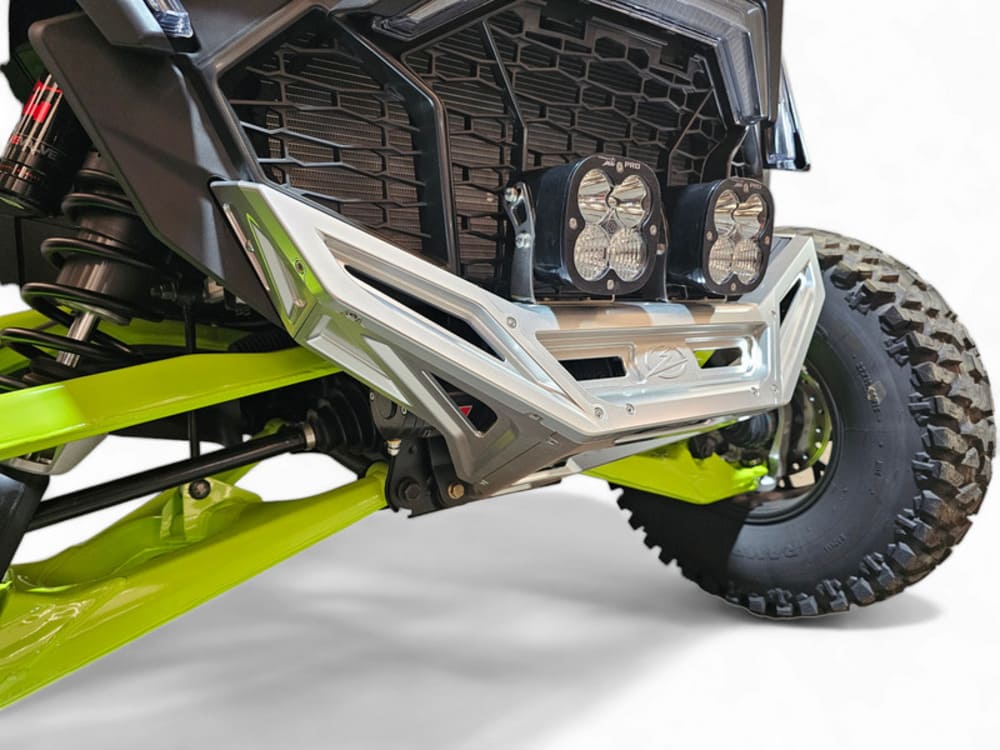 Elektric Offroad '22-'25 Polaris RZR Pro R Machined Billet Front Winch Bumper - Clear Anodize