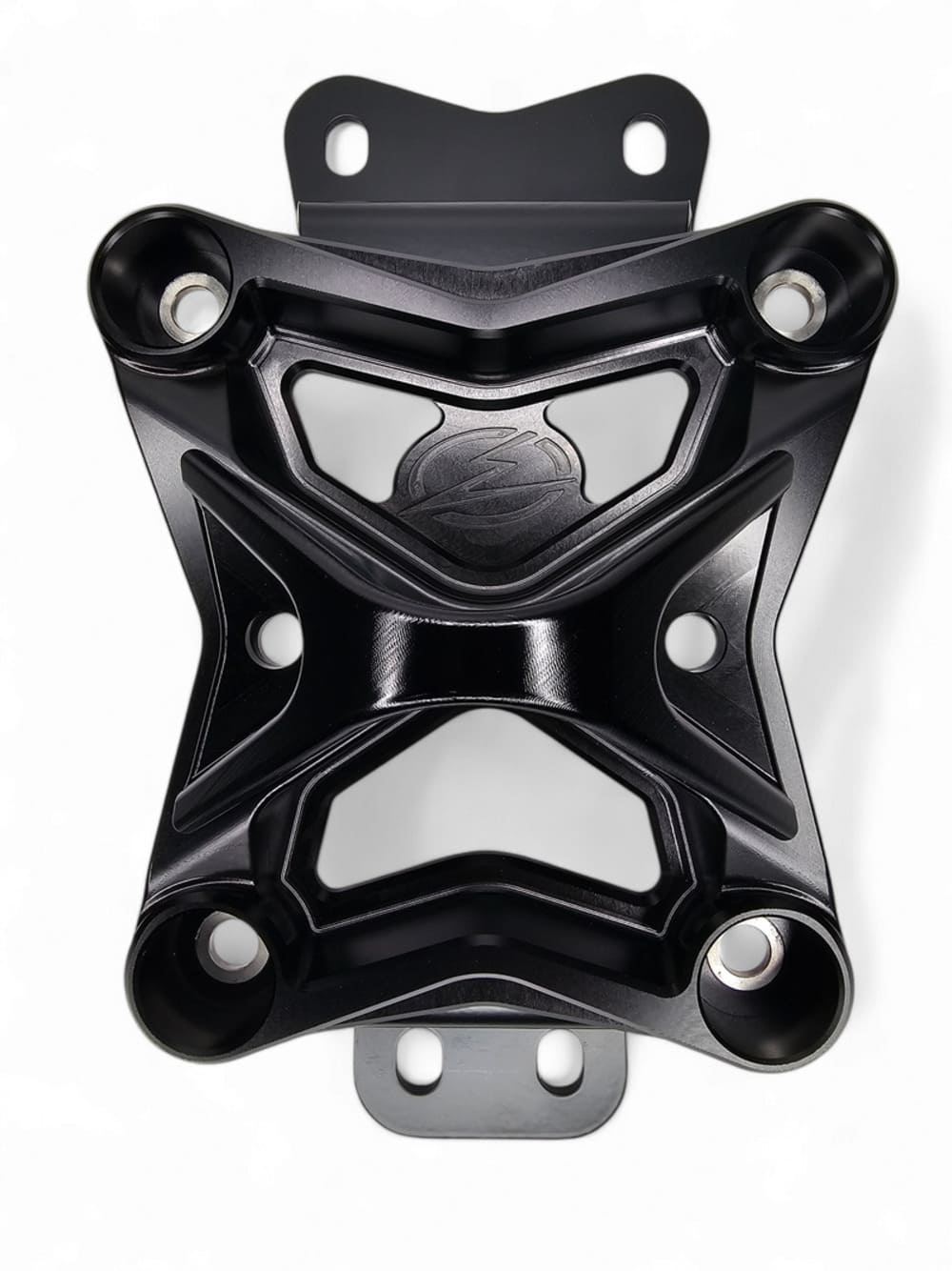 Elektric Offroad '22+ Can-Am Maverick X3 10 Bolt Radius Rod Plate w/ Pull Hook - Black