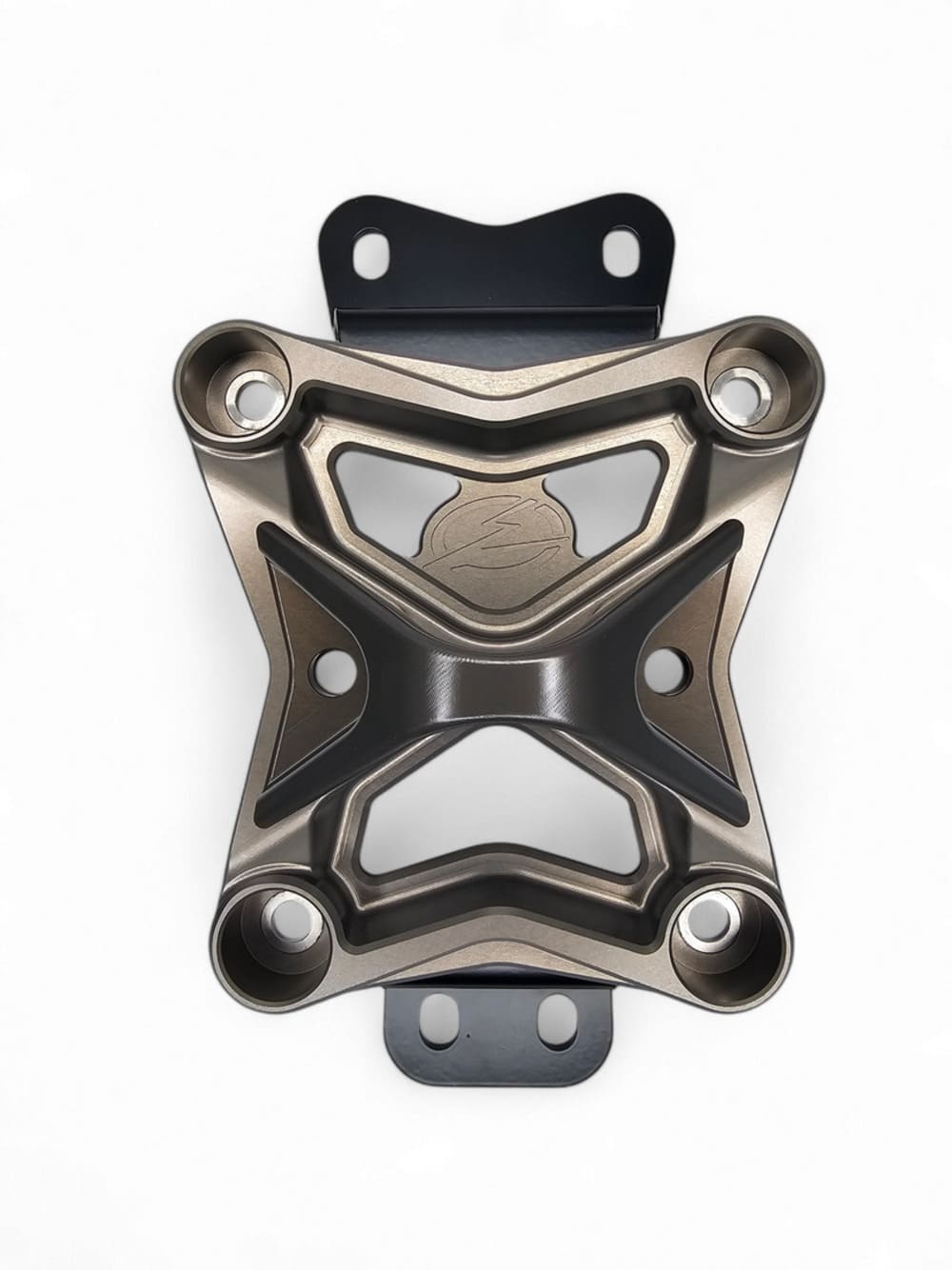 Elektric Offroad '22+ Can-Am Maverick X3 10 Bolt Radius Rod Plate w/ Pull Hook - Gunmetal