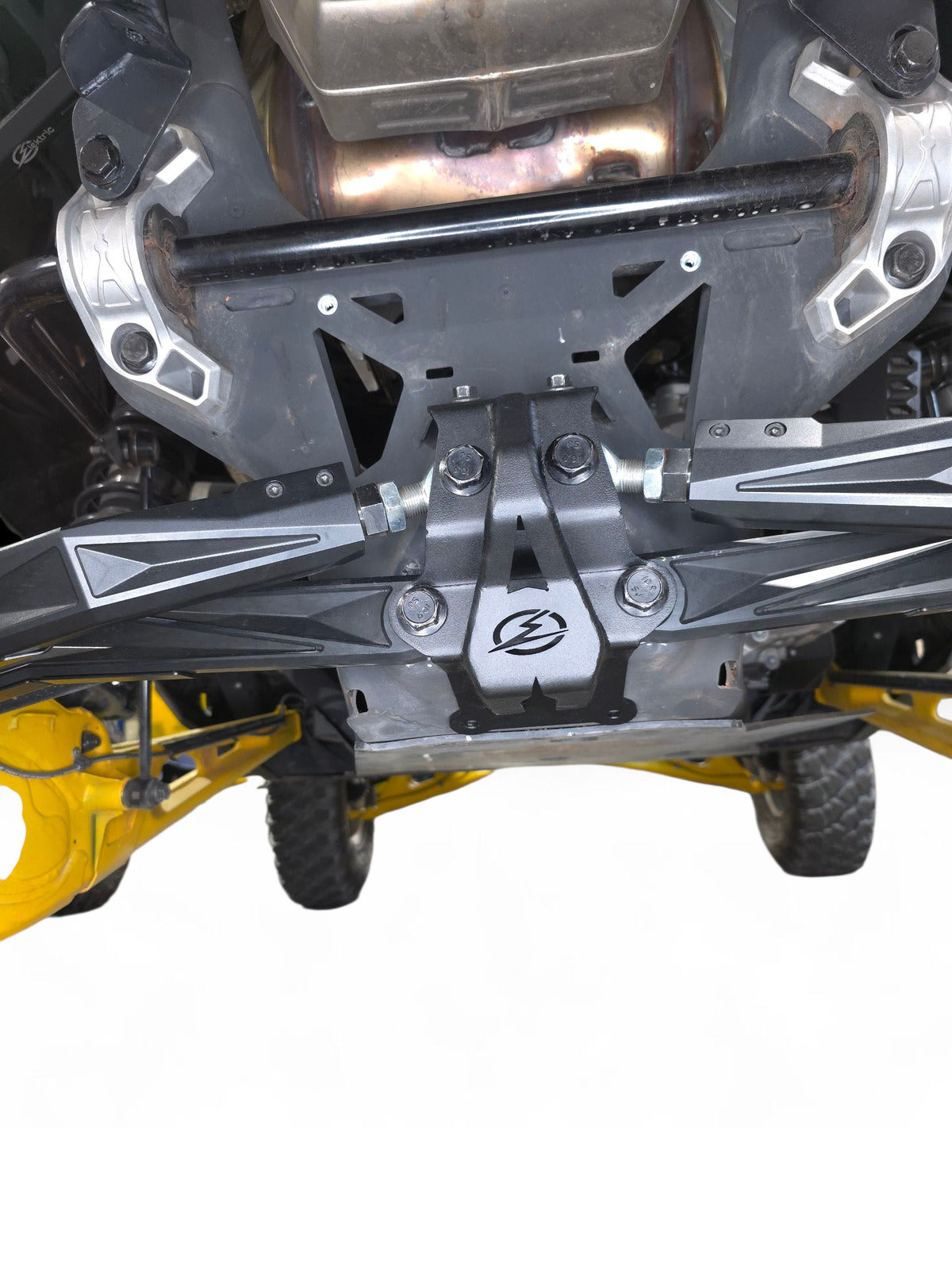 Elektric Offroad '24-'26 Can-Am Maverick R Metal Sheet Radius Rod Plate Works w/RC Models - 4 Seat