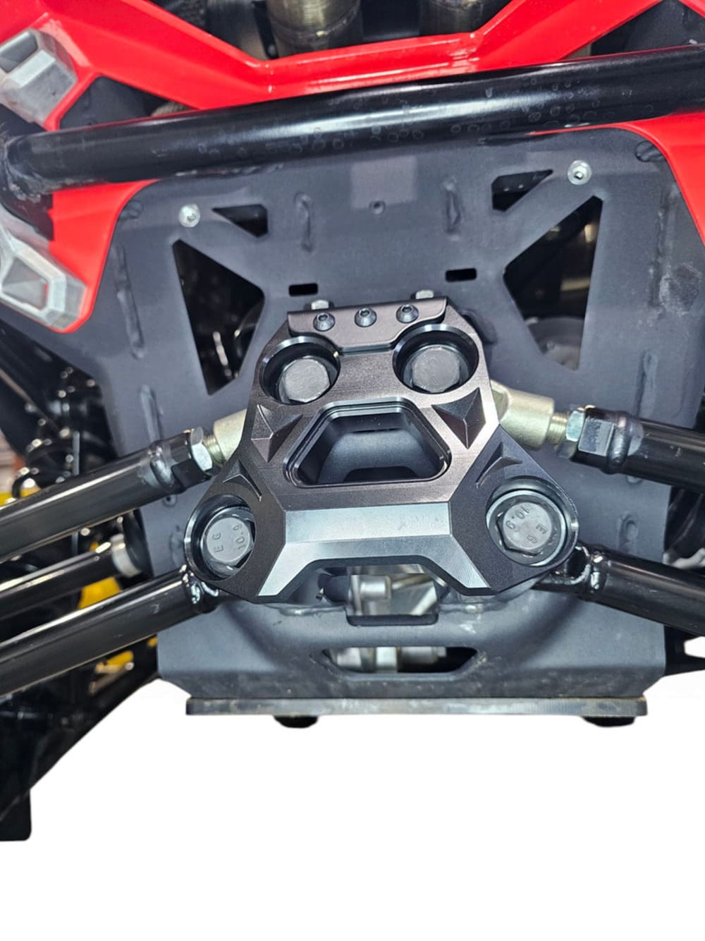 Elektric Offroad '24+ Can-Am Maverick R Billet Radius Rod Plate - Black