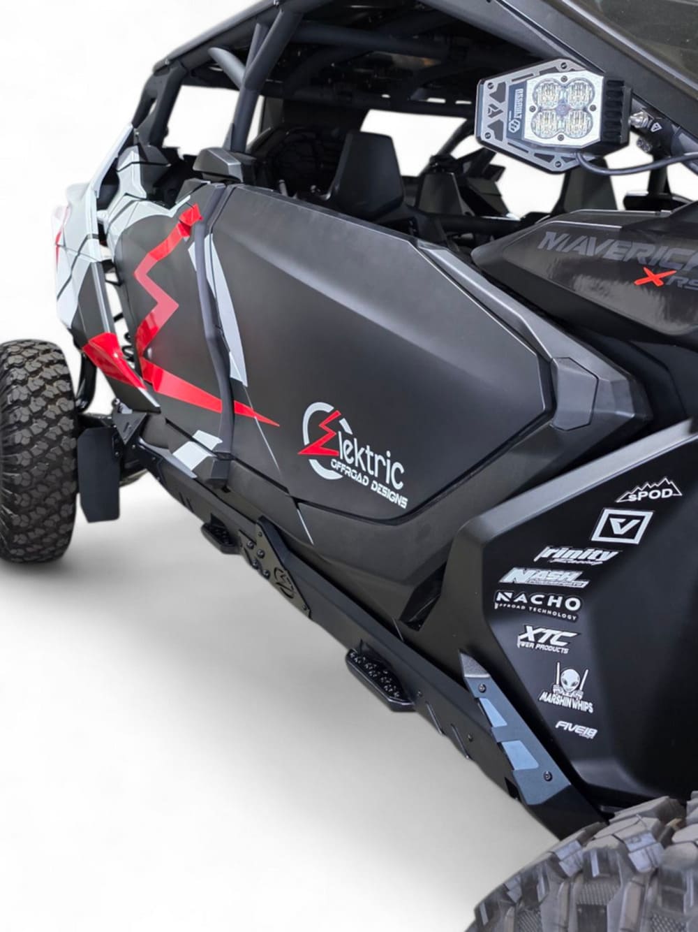 Elektric Offroad '24+ Can-Am Maverick R Volt Rocker Steps - 4 Seat