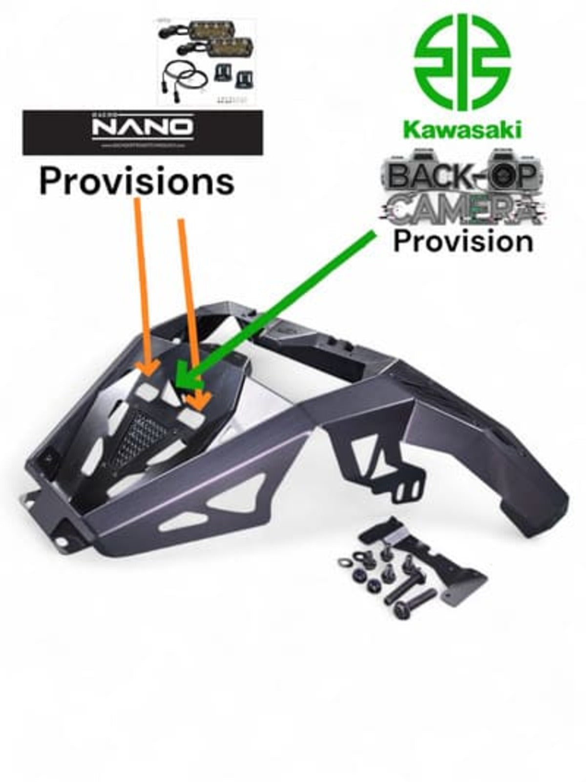 Elektric Offroad '26+ Kawasaki Teryx H2 Volt Rear Bumper