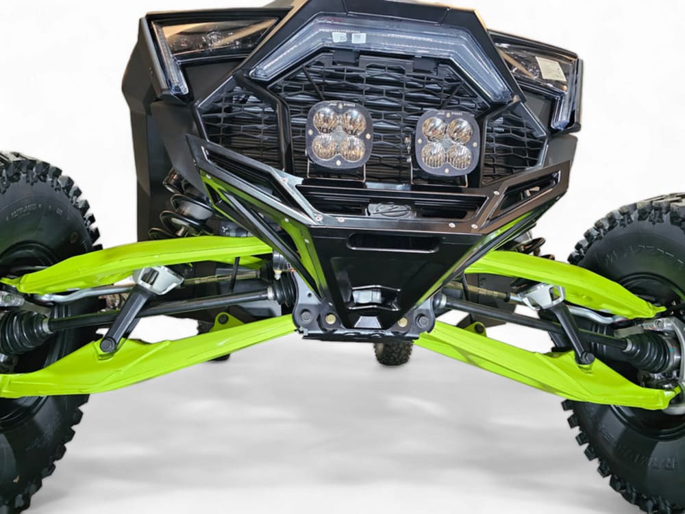 Elektric Offroad '22+ Polaris RZR Pro R Machined Billet Front Winch Bumper - Black Hard Anodize