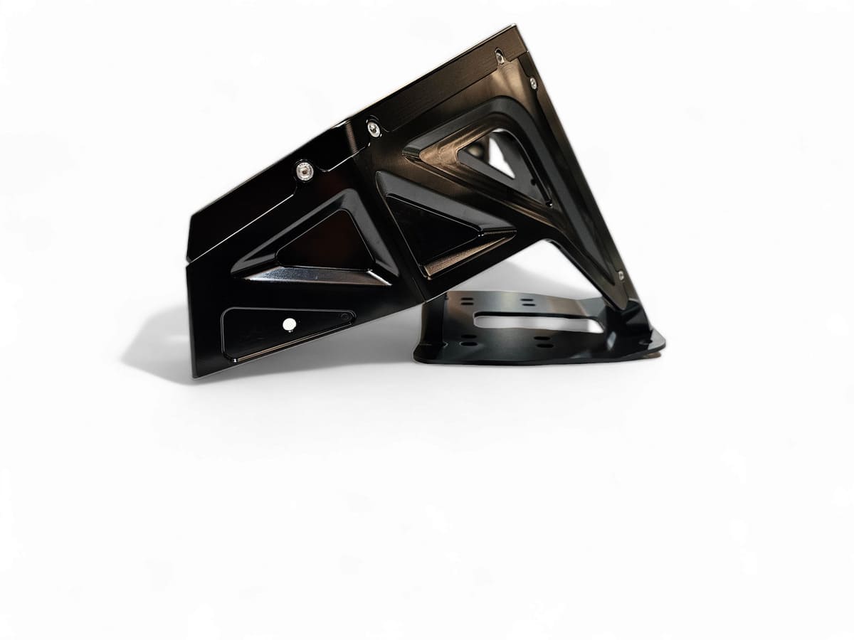 Elektric Offroad Designs '22+ Polaris RZR Pro R/ Turbo R Machined Billet Front Winch Bumper (Black Hard Anodize)