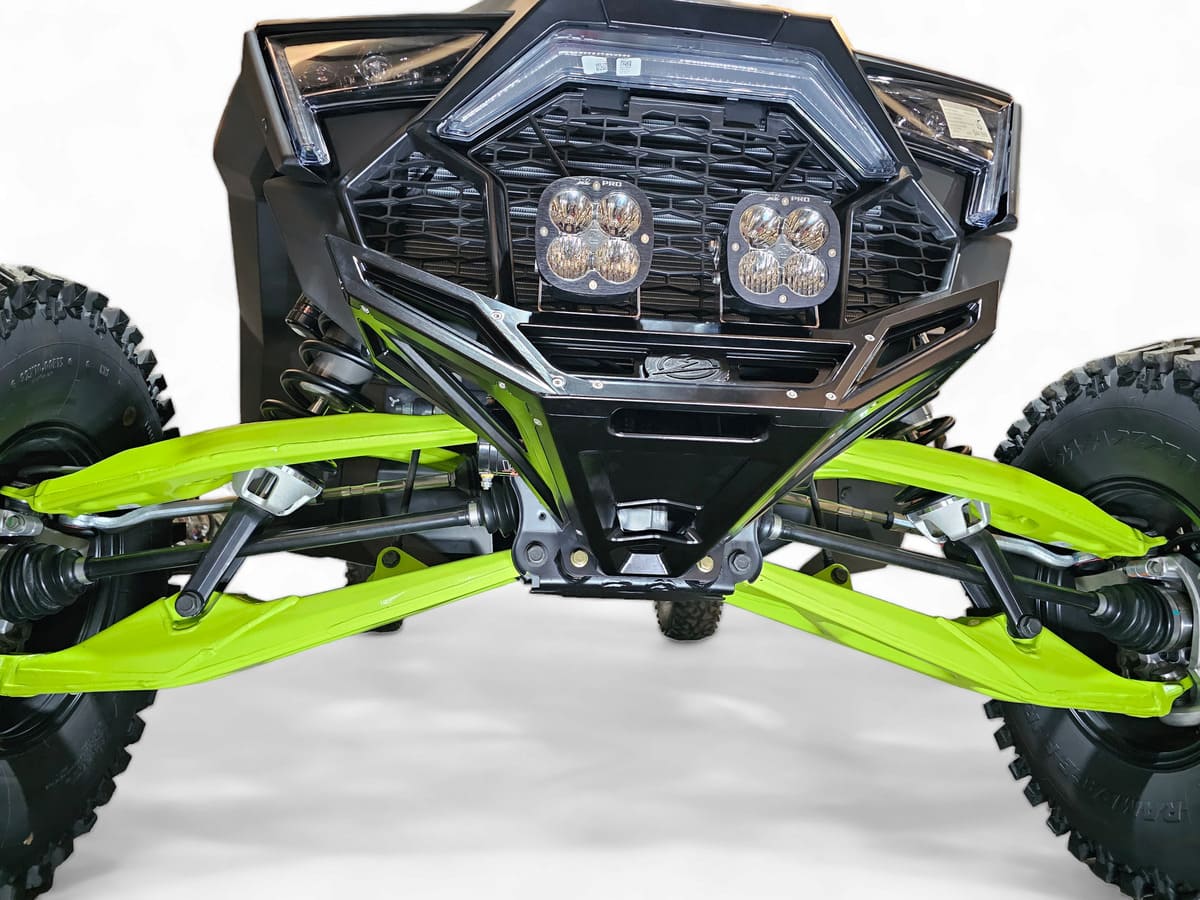 Elektric Offroad Designs '22+ Polaris RZR Pro R/ Turbo R Machined Billet Front Winch Bumper (Black Hard Anodize)