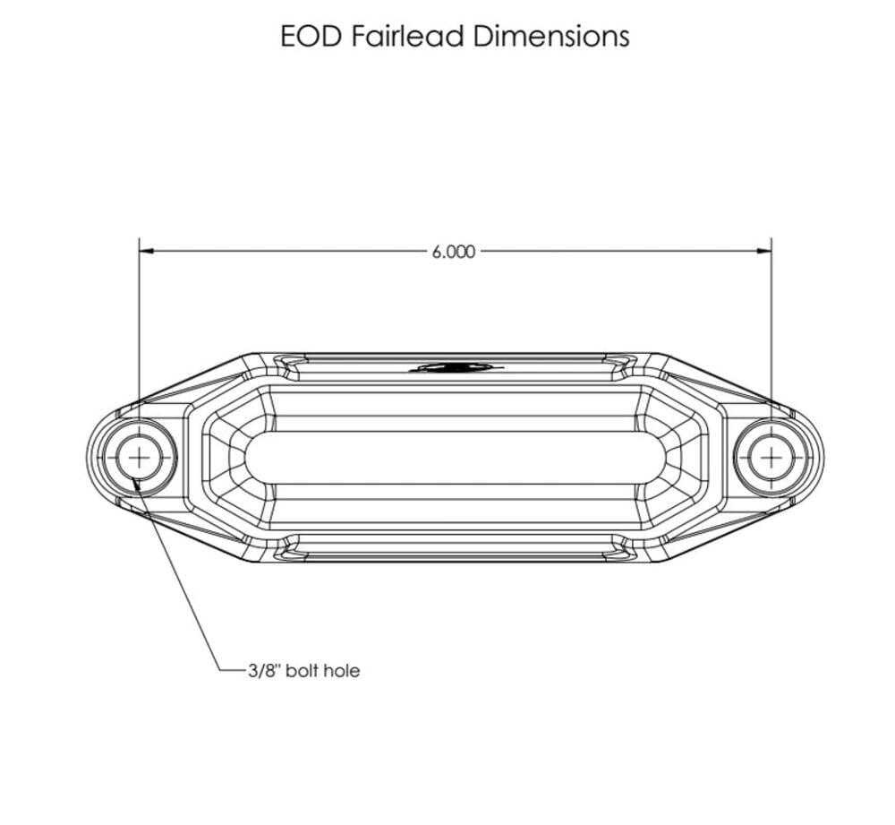 Elektric Offroad UTV Winch Fairlead & Hook - Gunmetal