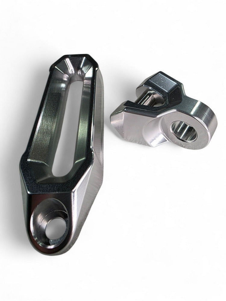 Elektric Offroad Winch Hawse Fairlead and Hook Combo - Clear