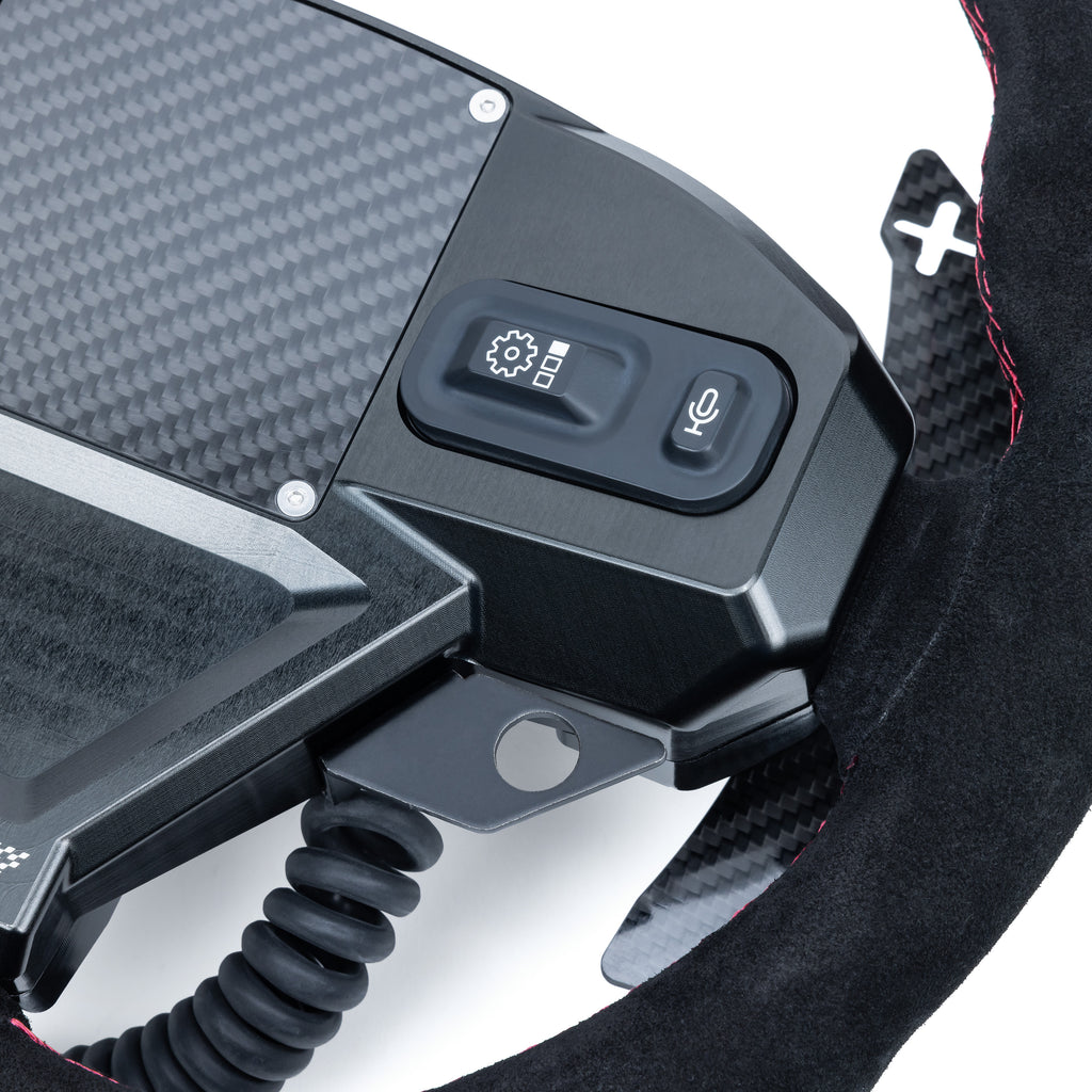 EVO Can-Am Maverick R Mode Steering Wheel w/ Carbon Fiber Paddles & Quick-Release Hub Adapter Kits