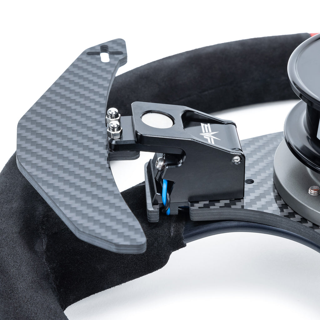 EVO Can-Am Maverick R Mode Steering Wheel w/ Carbon Fiber Paddles & Quick-Release Hub Adapter Kits
