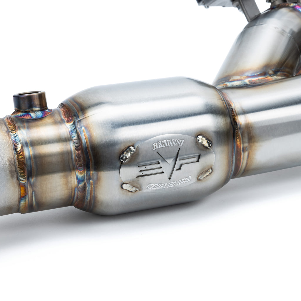 EVO Can-Am Maverick R Racing Shocker Electric Side-Dump Down Pipe w/ Bullet Muffler