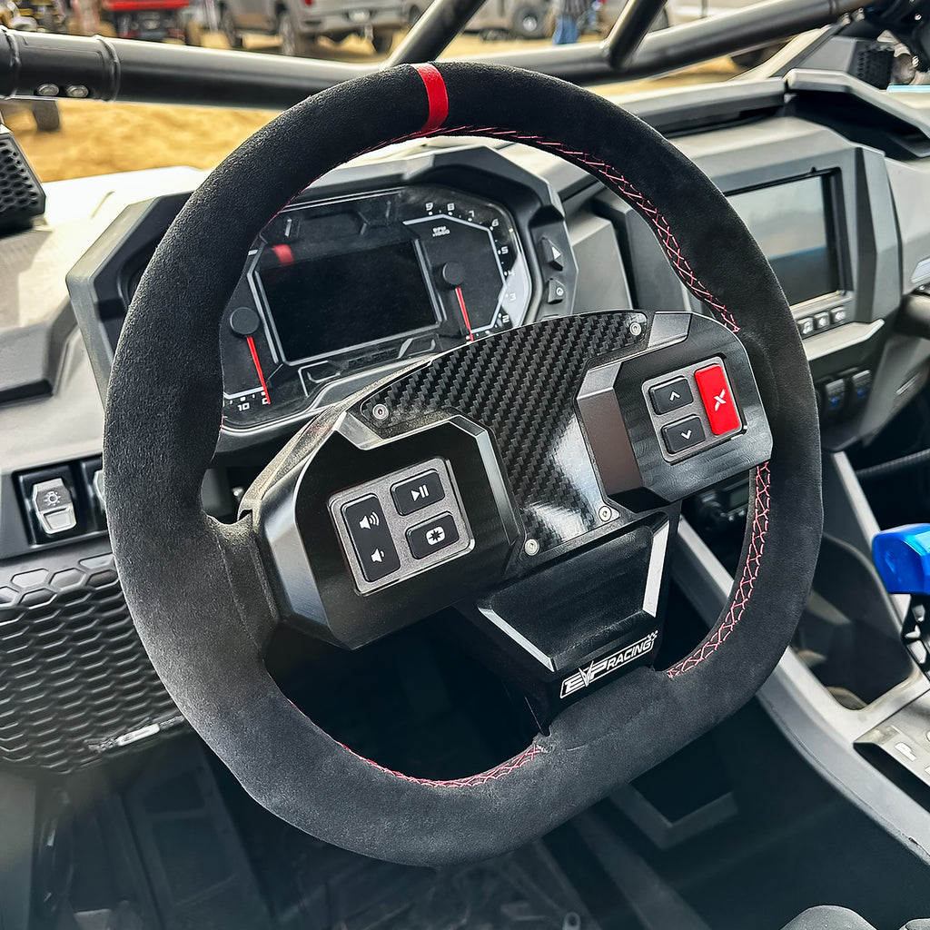 EVO Polaris RZR Mode Multifunction Steering Wheel & Quick-Release Hub Adapter Kit