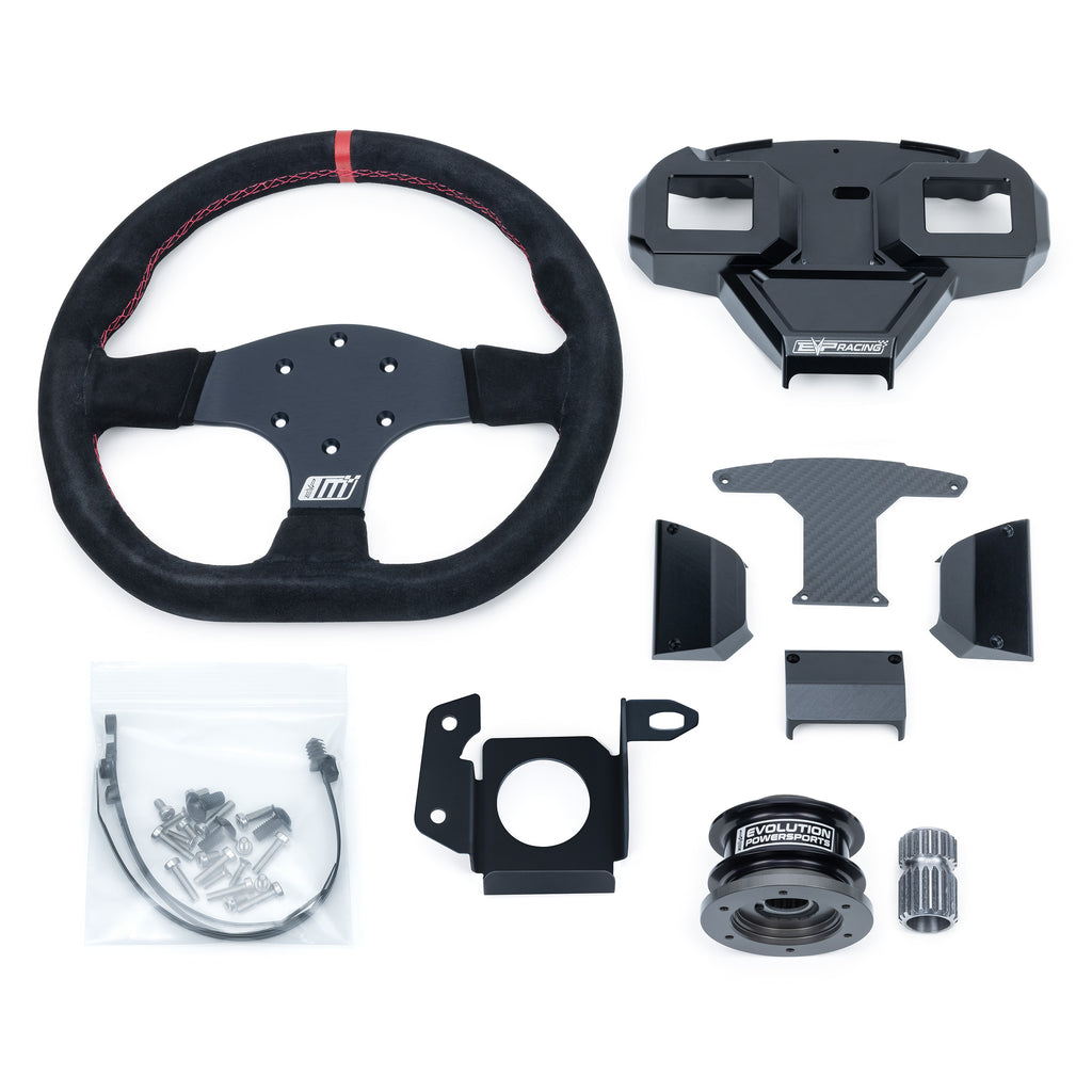 EVO Polaris RZR Mode Multifunction Steering Wheel & Quick-Release Hub Adapter Kit