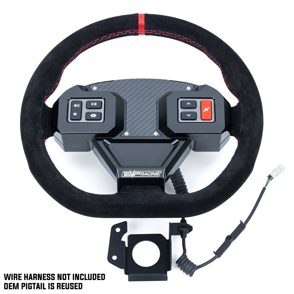 EVO Polaris RZR Mode Multifunction Steering Wheel & Quick-Release Hub Adapter Kit