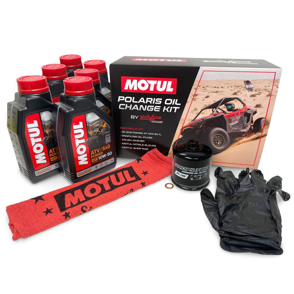 EVO Polaris RZR Pro R Motul Oil Change Kits