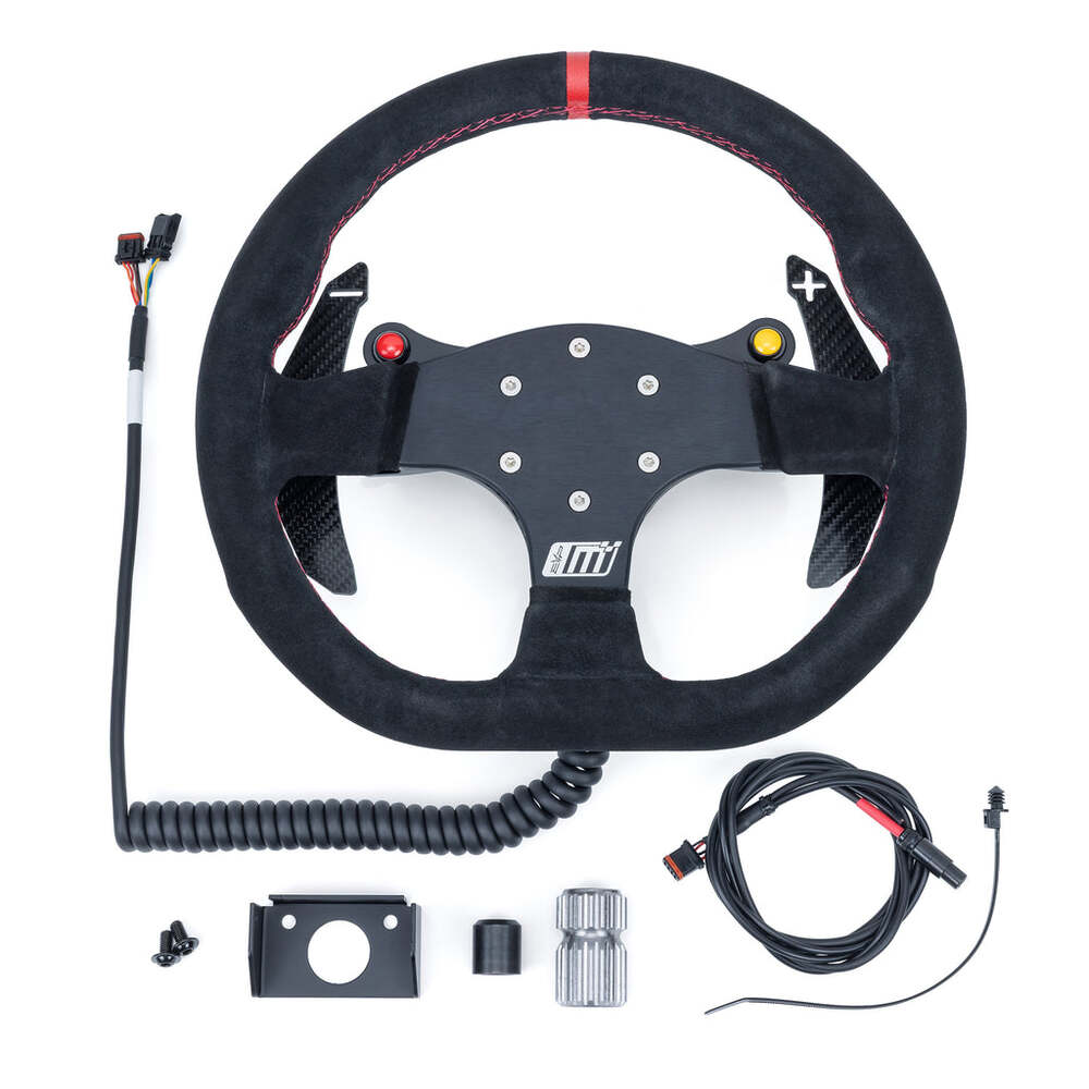 Evolution Can-Am Maverick R MOde Race Steering Wheel With PTT or Launch Control Buttons