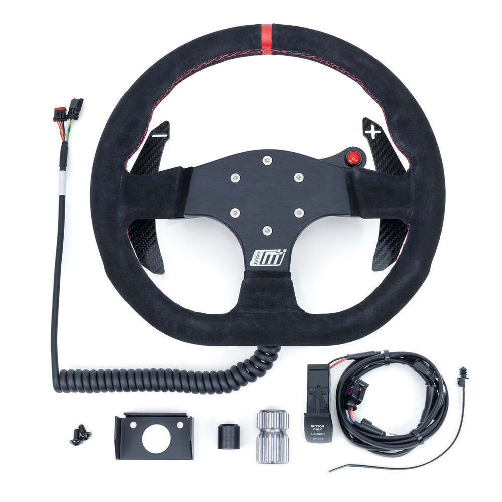 Evolution Can-Am Maverick R MOde Race Steering Wheel With PTT or Launch Control Buttons