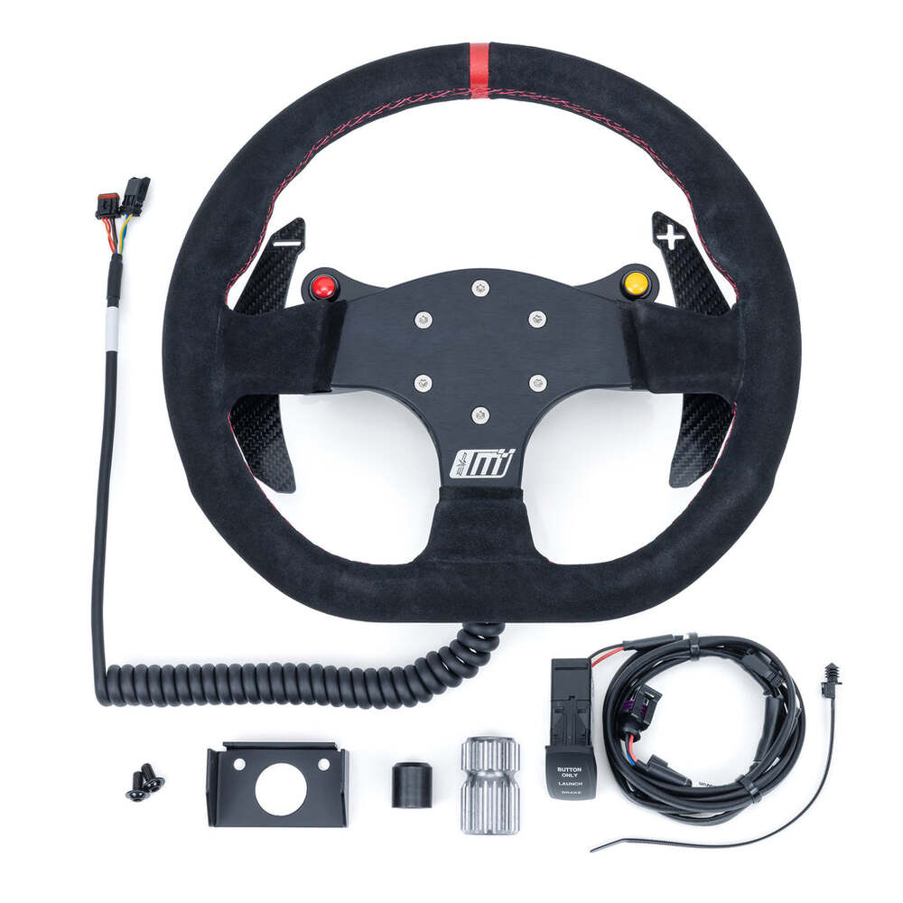 Evolution Can-Am Maverick R MOde Race Steering Wheel With PTT or Launch Control Buttons