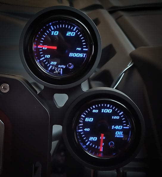 Evotech Motorsports Can-Am X3 Synergy Dual 2" Gauge Mount