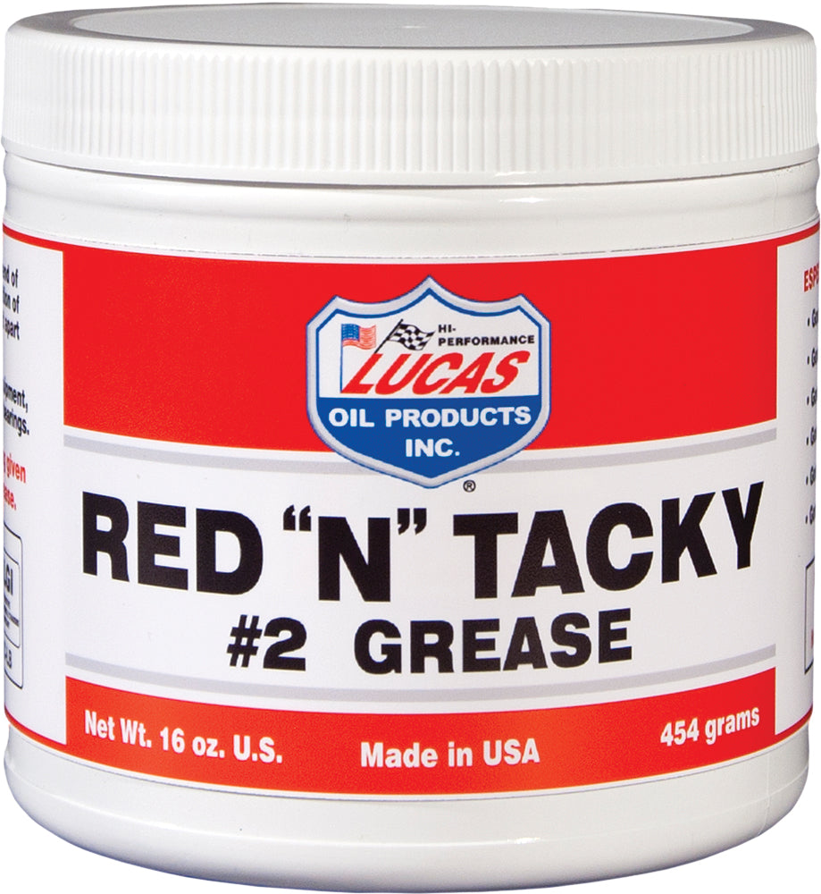 Lucas Oil Red 'n' Tacky #2 Grease Tub 1lb