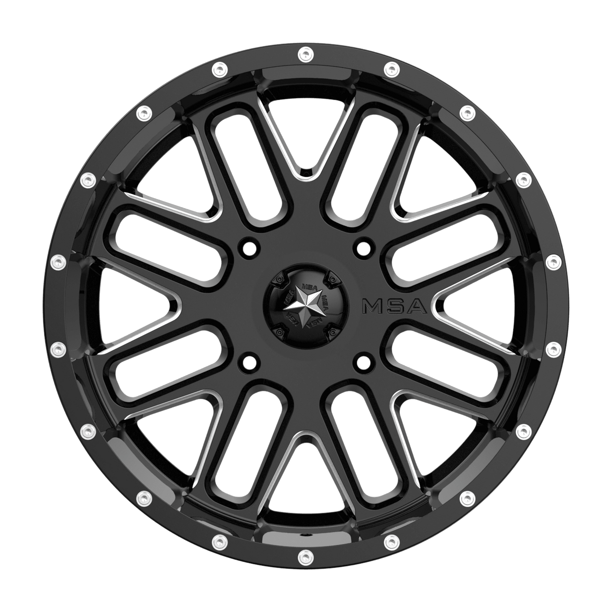 MSA M35 Bandit - Gloss Black Milled