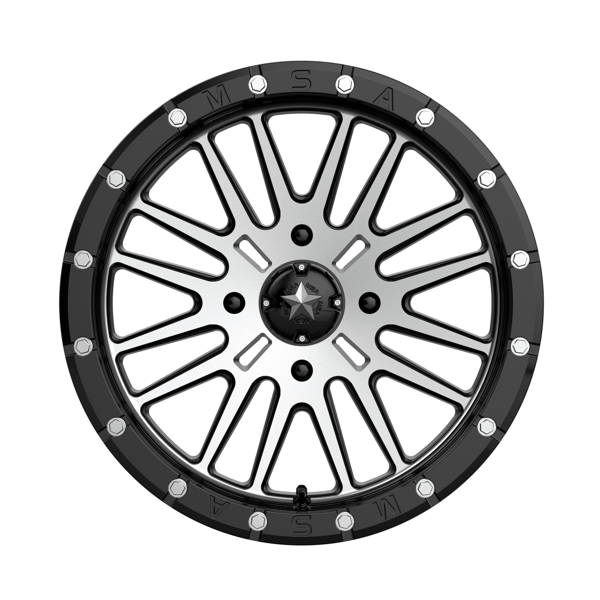 MSA M37 Brute Beadlock - Gloss Black Machined