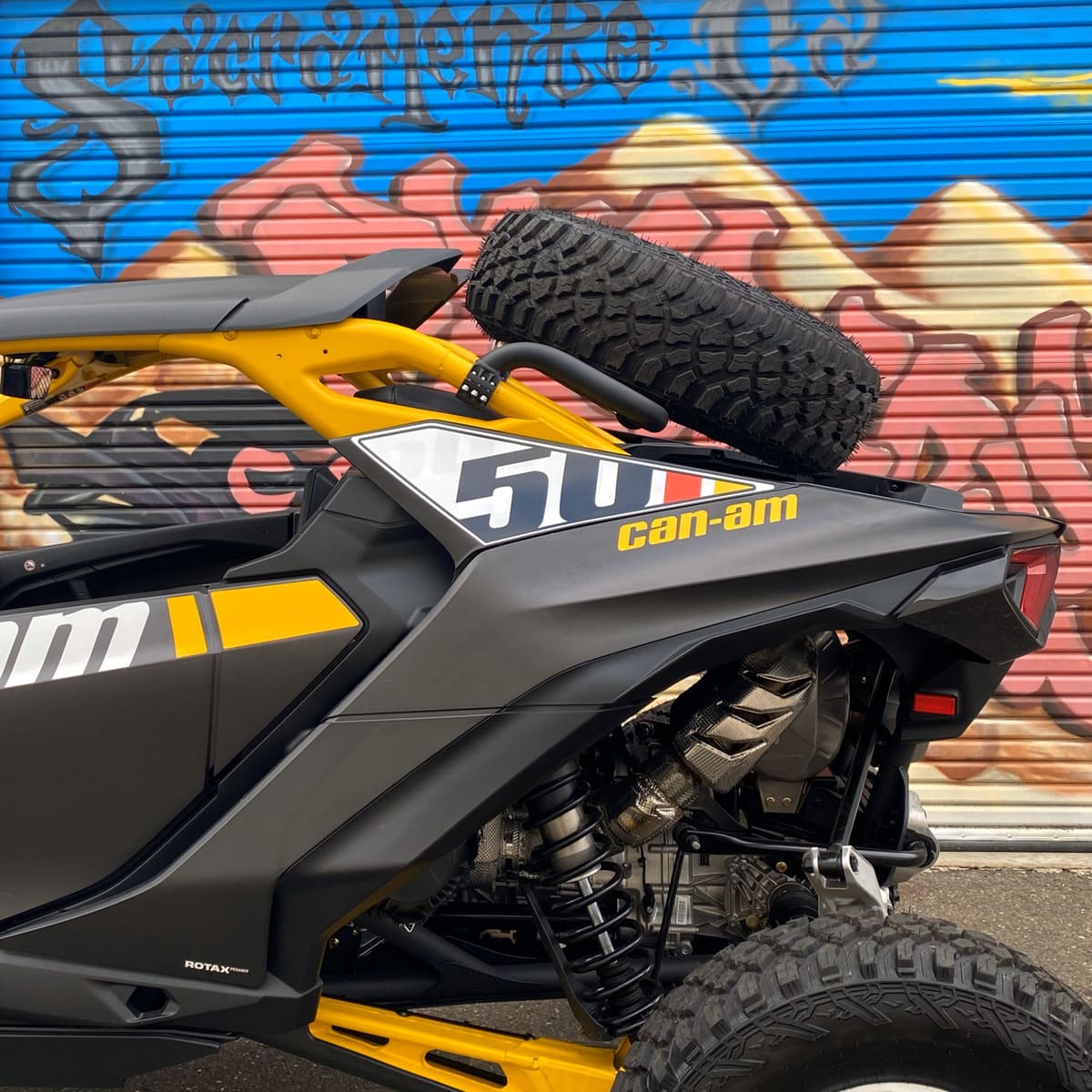 Factory UTV Can-Am Maverick R Dual Clamp Spare Tire Mount