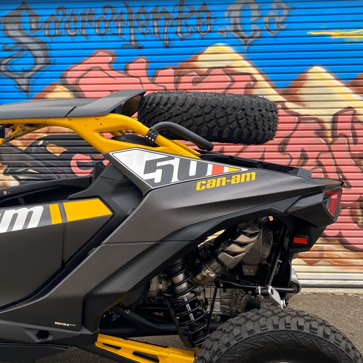 Factory UTV Can-Am Maverick R Dual Clamp Spare Tire Mount