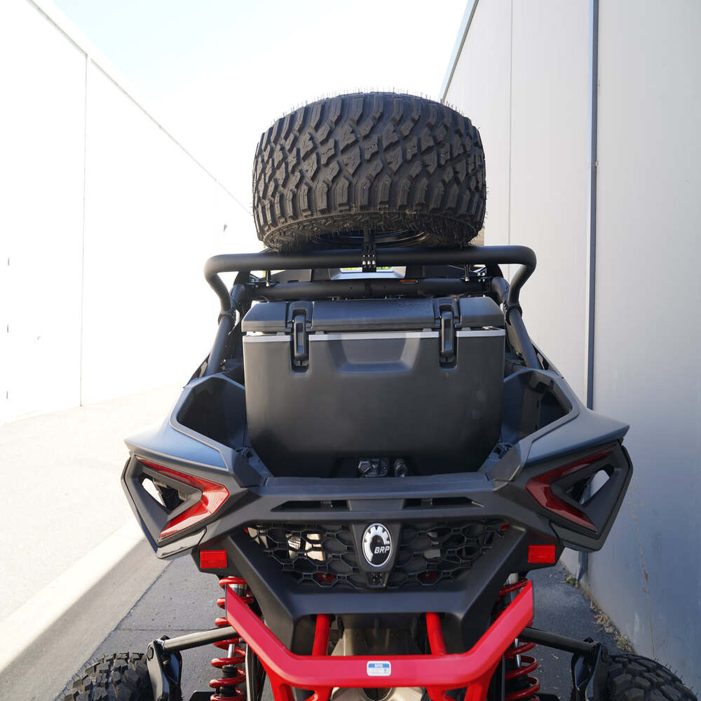 Factory UTV Can-Am Maverick R Max Above The Roof Dual Clamp Spare Tire Mount