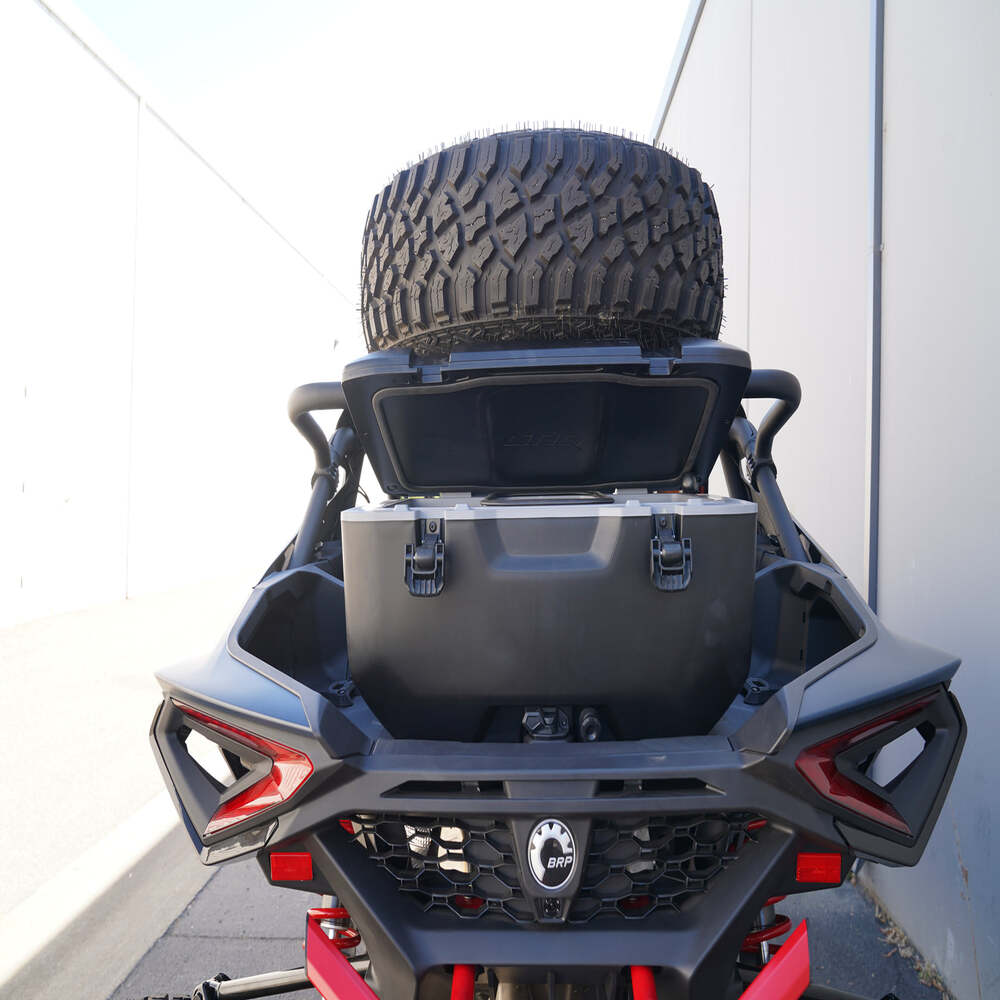 Factory UTV Can-Am Maverick R Max Above The Roof Dual Clamp Spare Tire Mount