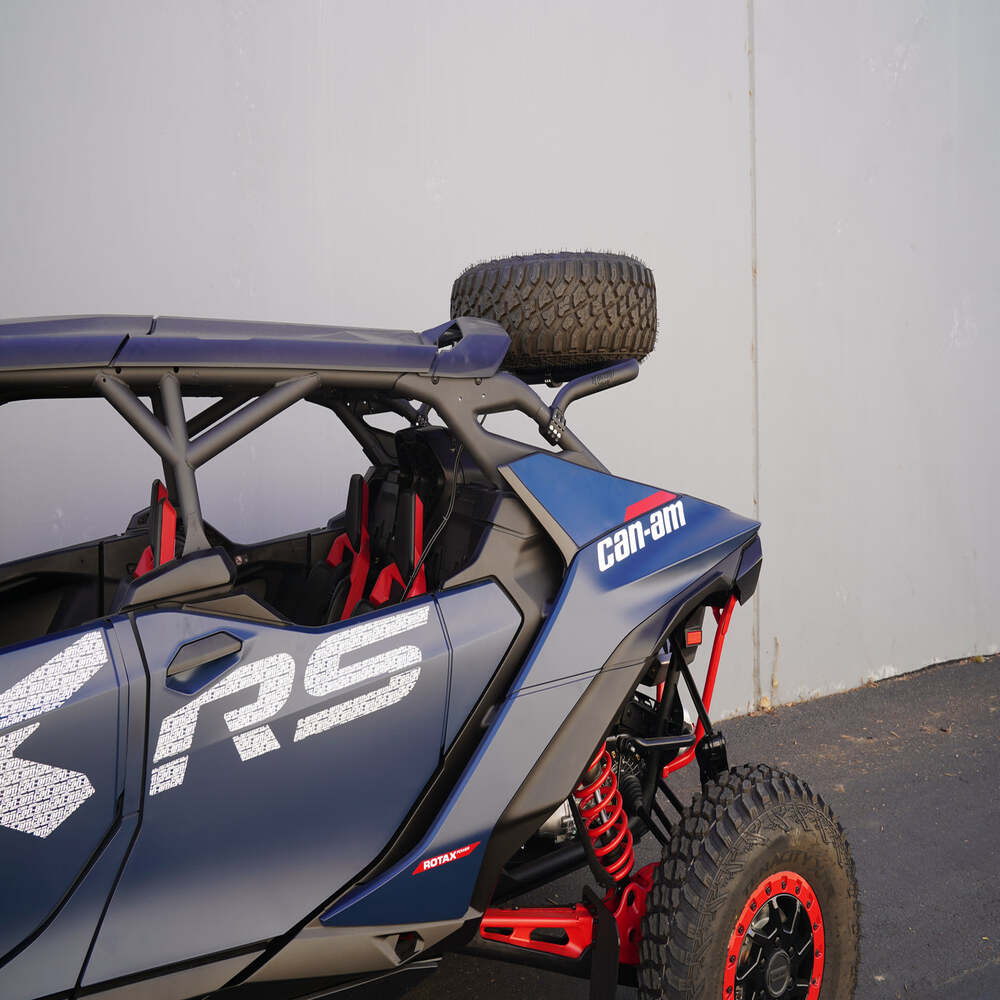 Factory UTV Can-Am Maverick R Max Above The Roof Dual Clamp Spare Tire Mount