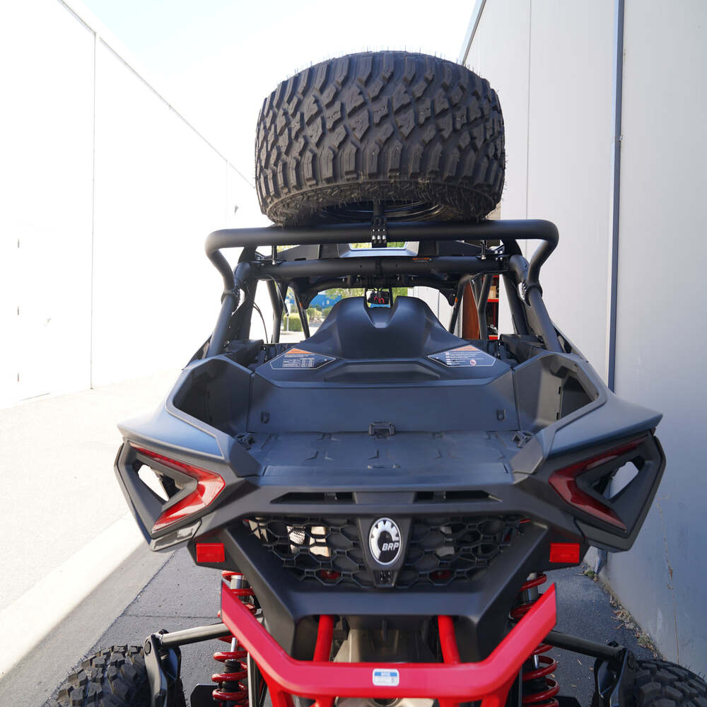 Factory UTV Can-Am Maverick R Max Above The Roof Dual Clamp Spare Tire Mount