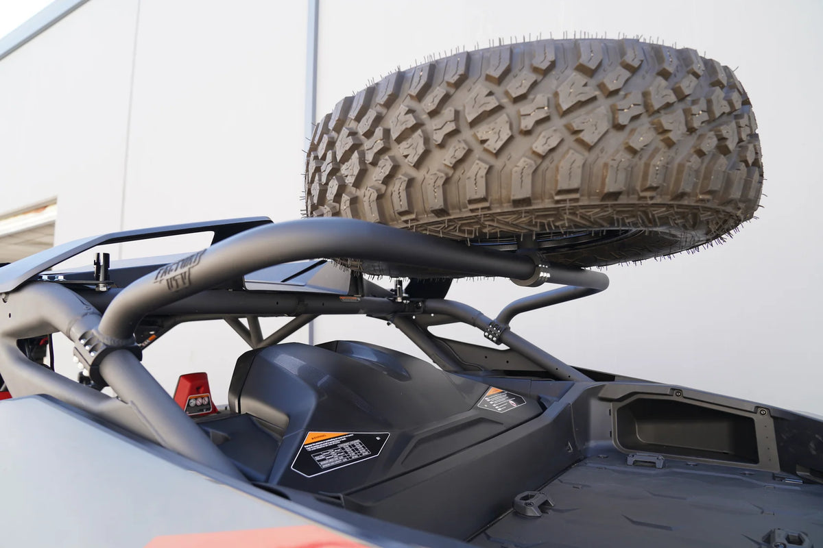 Factory UTV Can-Am Maverick R Mid-Height Dual Clamp Spare Tire Mount