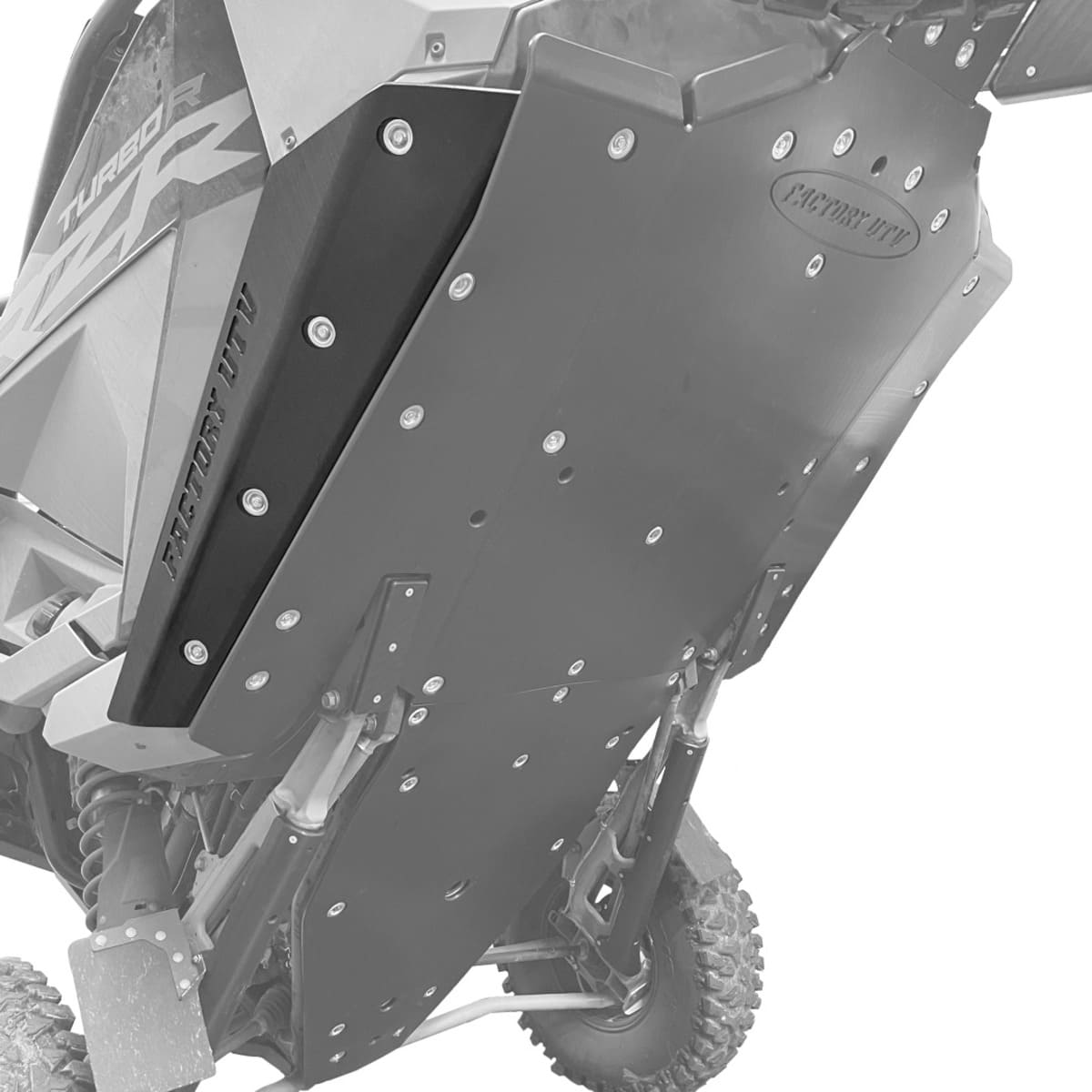 Factory UTV Polaris RZR Turbo R UHMW Rock Sliders