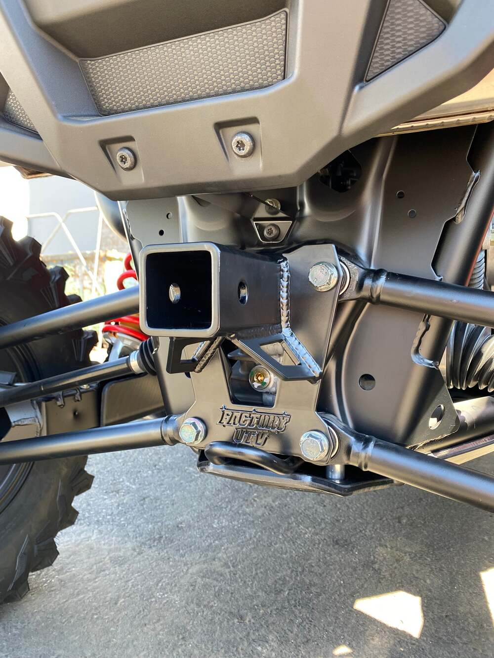 Factory UTV Polaris RZR XP 1000 Rear Hitch Receiver