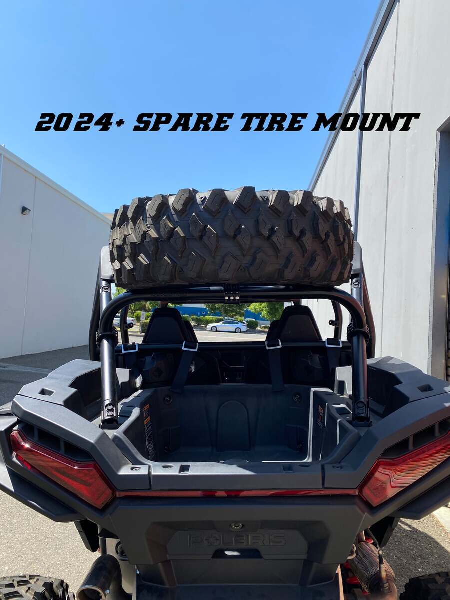Factory UTV Polaris RZR XP Dual Clamp Spare Tire Mount
