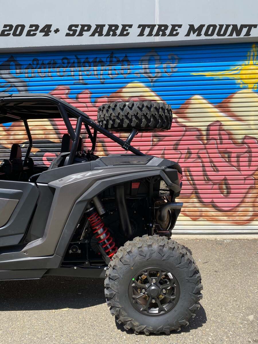 Factory UTV Polaris RZR XP Dual Clamp Spare Tire Mount