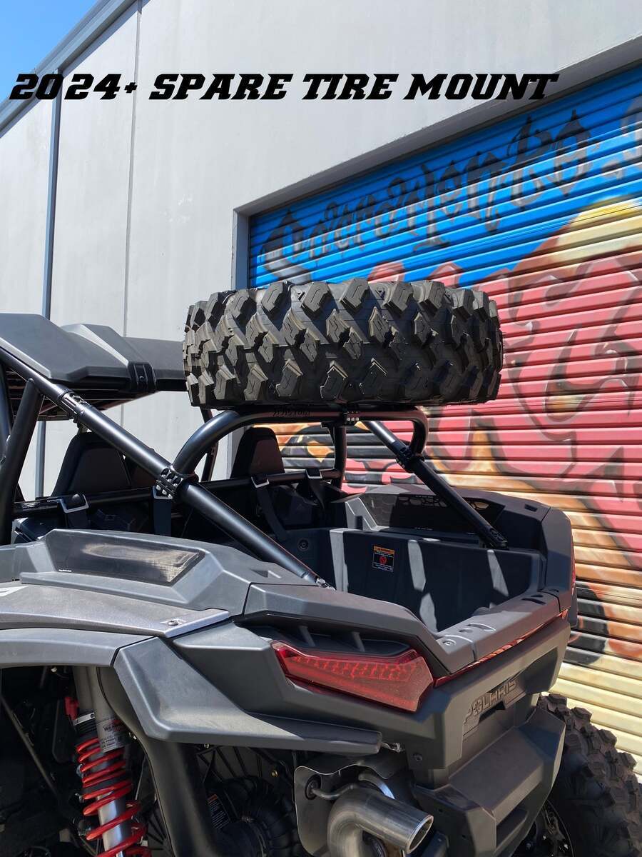 Factory UTV Polaris RZR XP Dual Clamp Spare Tire Mount